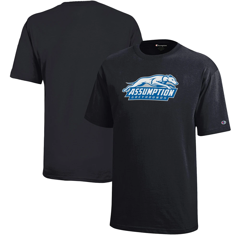 Youth Champion Black Assumption Greyhounds Jersey T-Shirt
