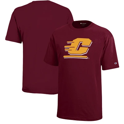 Youth Champion Maroon Central Michigan Chippewas Jersey T-Shirt