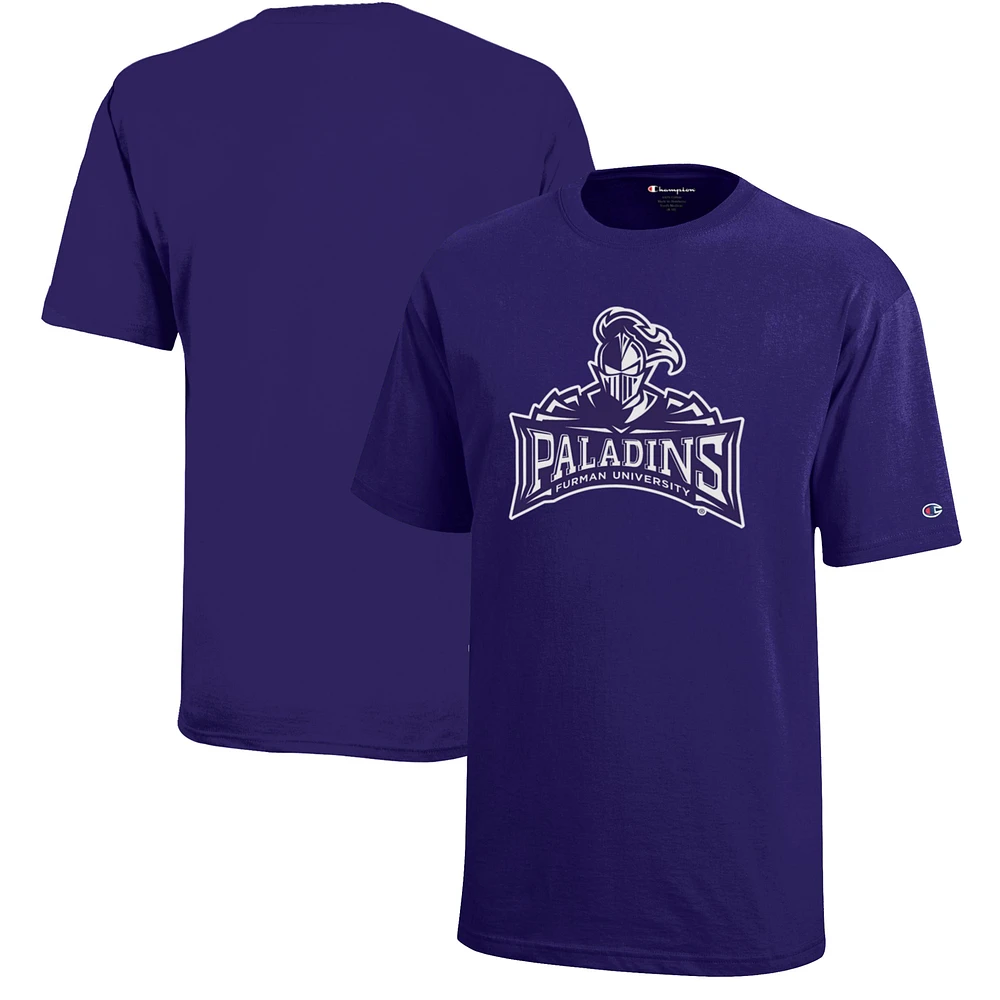 Youth Champion Purple Furman Paladins Jersey T-Shirt