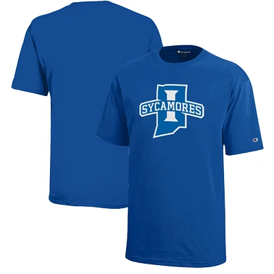 Youth Champion Royal Indiana State Sycamores Jersey T-Shirt