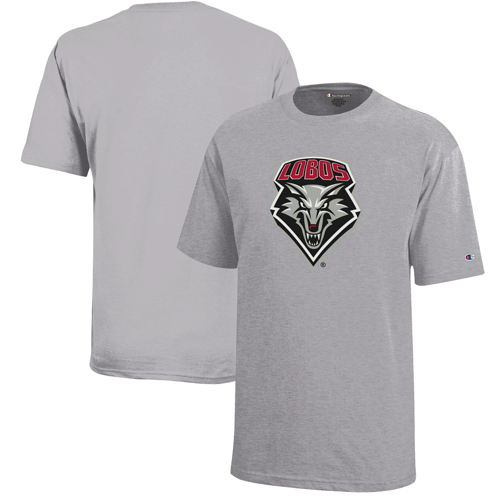 Youth Champion Gray New Mexico Lobos Jersey T-Shirt