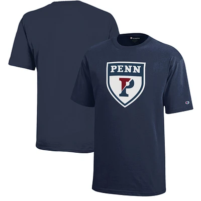 Youth Champion Navy Pennsylvania Quakers Jersey T-Shirt