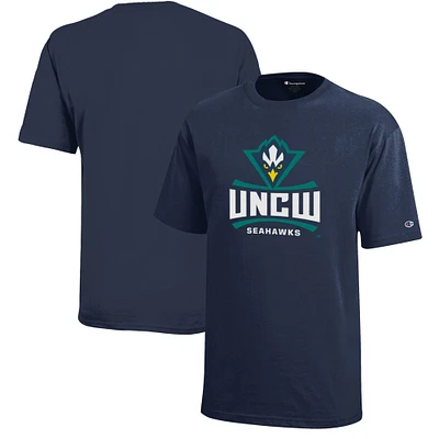 Youth Champion Navy UNC Wilmington Seahawks Jersey T-Shirt