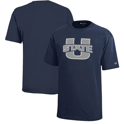 Youth Champion Navy Utah State Aggies Jersey T-Shirt