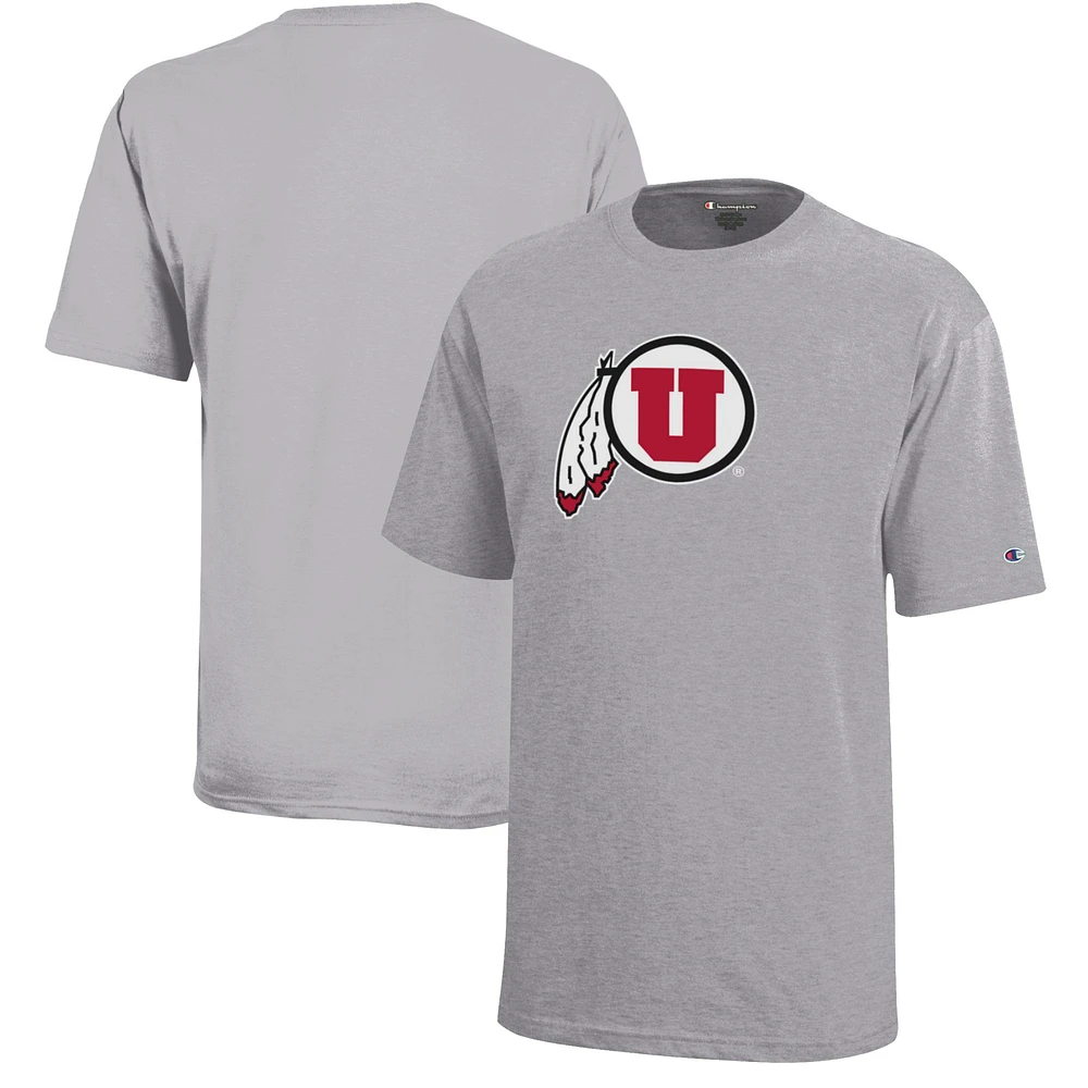 Youth Champion Gray Utah Utes Jersey T-Shirt