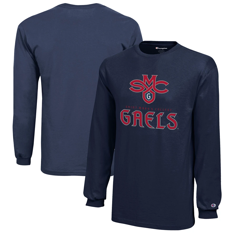 Youth Champion Navy Saint Mary's Gaels Jersey Long Sleeve T-Shirt