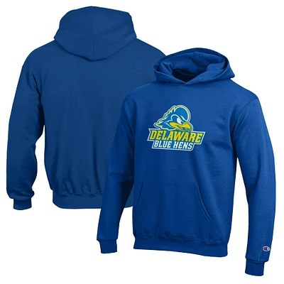 Youth Champion Royal Delaware Fightin' Blue Hens Eco Powerblend Pullover Hoodie