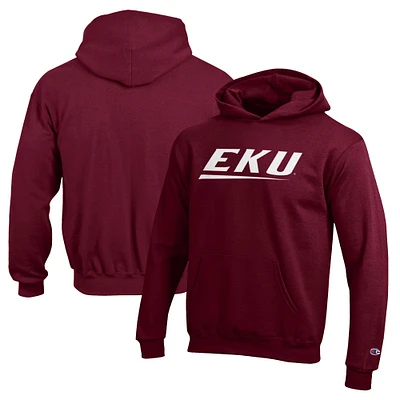 Youth Champion Maroon Eastern Kentucky Colonels Eco Powerblend Pullover Hoodie