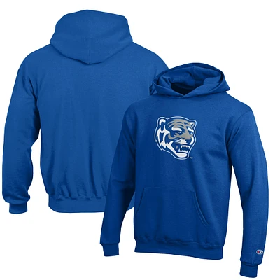 Youth Champion Royal Memphis Tigers Eco Powerblend Pullover Hoodie