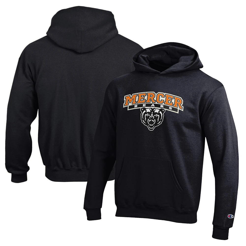 Youth Champion Black Mercer Bears Eco Powerblend Pullover Hoodie