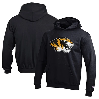 Youth Champion Black Missouri Tigers Eco Powerblend Pullover Hoodie