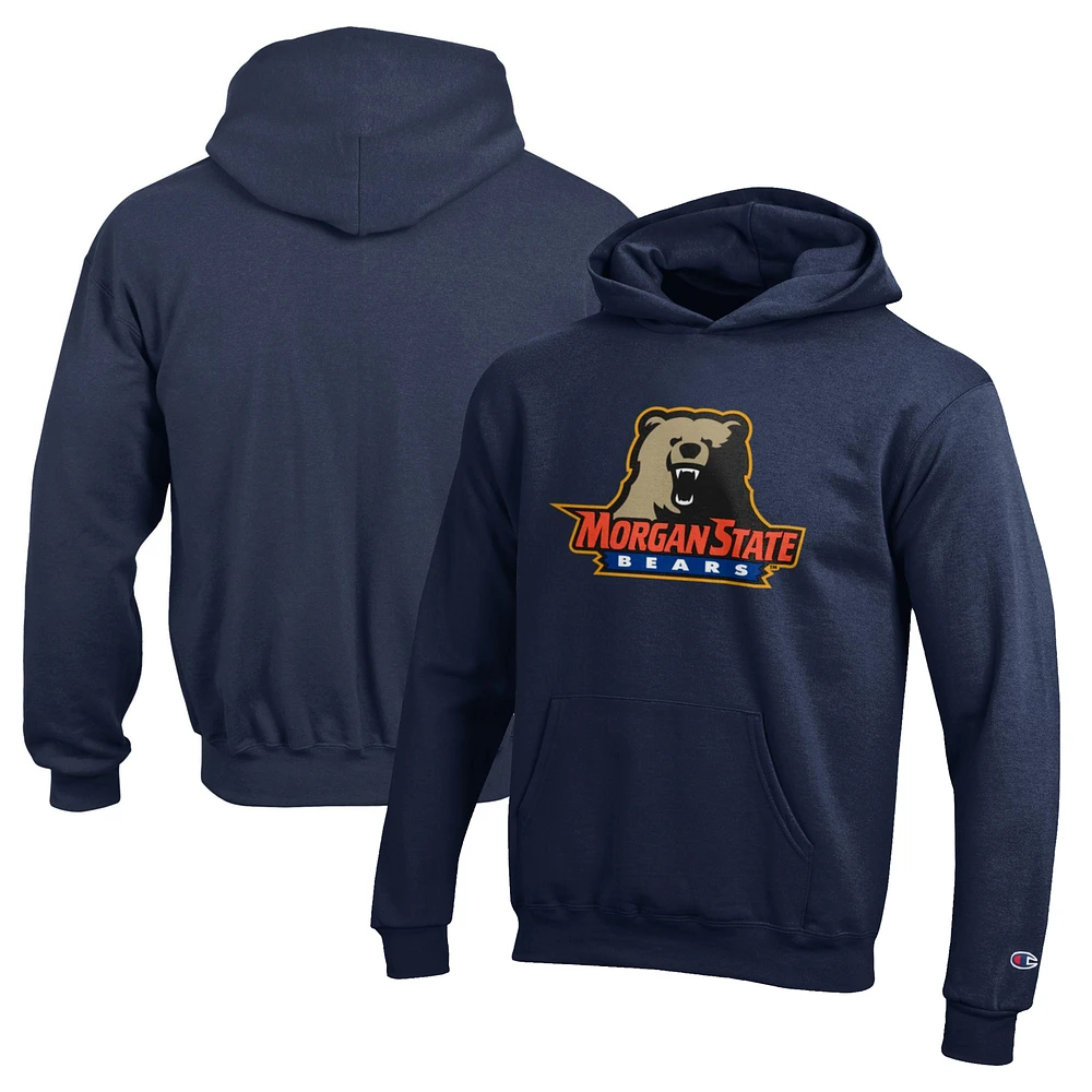 Youth Champion Navy Morgan State Bears Eco Powerblend Pullover Hoodie