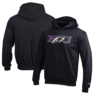 Youth Champion Black Niagara University Purple Eagles Eco Powerblend Pullover Hoodie