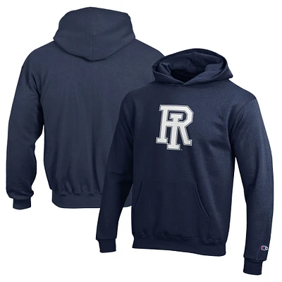 Youth Champion Navy Rhode Island Rams Eco Powerblend Pullover Hoodie