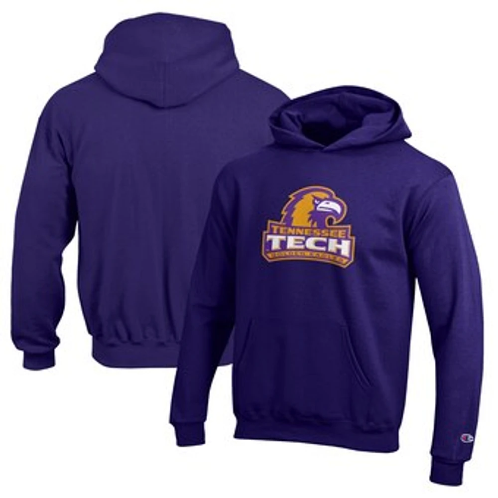 Youth Champion Purple Tennessee Tech Golden Eagles Eco Powerblend Pullover Hoodie