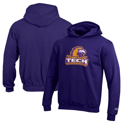 Youth Champion Purple Tennessee Tech Golden Eagles Eco Powerblend Pullover Hoodie
