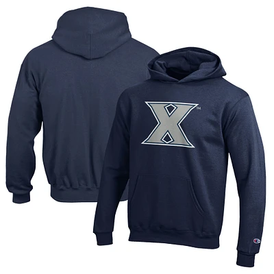 Youth Champion Navy Xavier Musketeers Eco Powerblend Pullover Hoodie