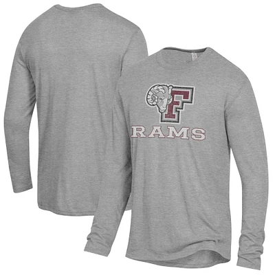 Men's Alternative Apparel Heathered Gray Fordham Rams Keeper Long Sleeve T-Shirt