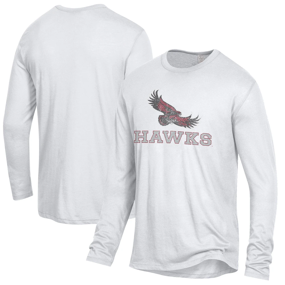 Men's Alternative Apparel White Saint Joseph's Hawks Keeper Long Sleeve T-Shirt