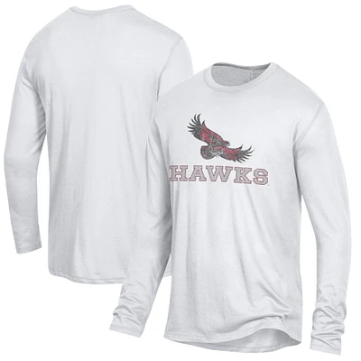 Men's Alternative Apparel White Saint Joseph's Hawks Keeper Long Sleeve T-Shirt