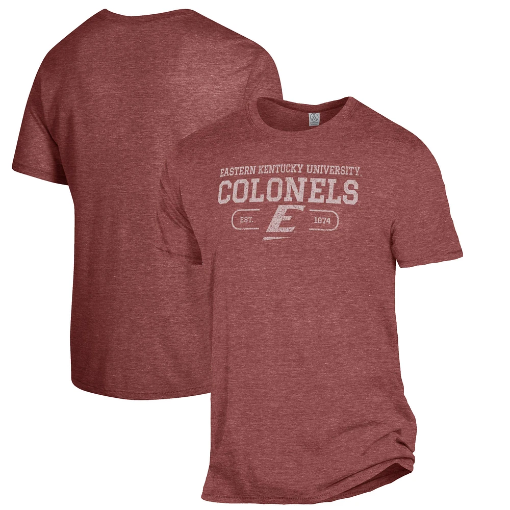 Men's Alternative Apparel Heathered Maroon Eastern Kentucky Colonels The Keeper T-Shirt