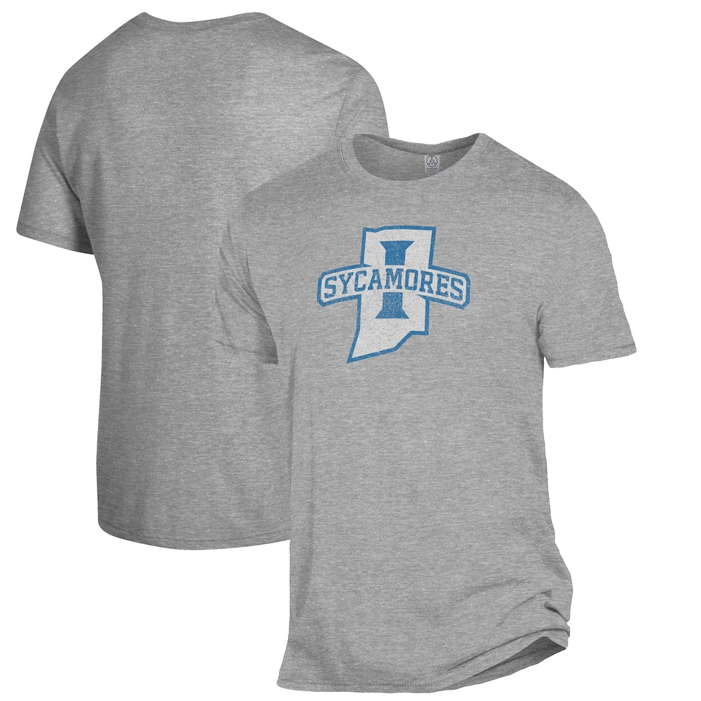 Men's Alternative Apparel Heathered Gray Indiana State Sycamores The Keeper T-Shirt