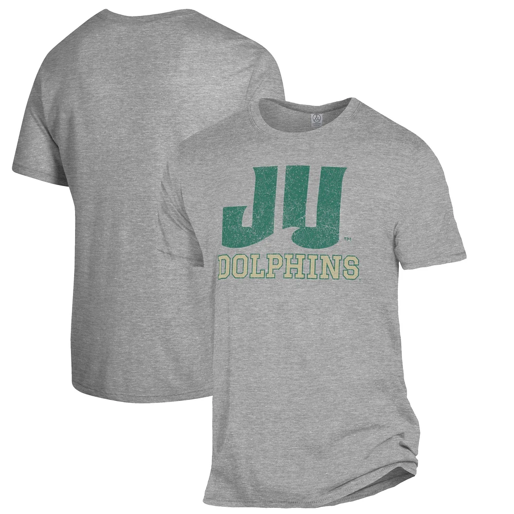 Men's Alternative Apparel Heathered Gray JU Dolphins The Keeper T-Shirt