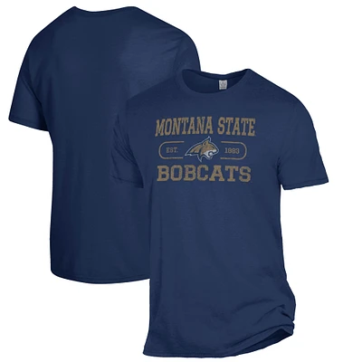 Men's Alternative Apparel Navy Montana State Bobcats The Keeper T-Shirt