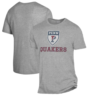 Men's Alternative Apparel Heathered Gray Pennsylvania Quakers The Keeper T-Shirt
