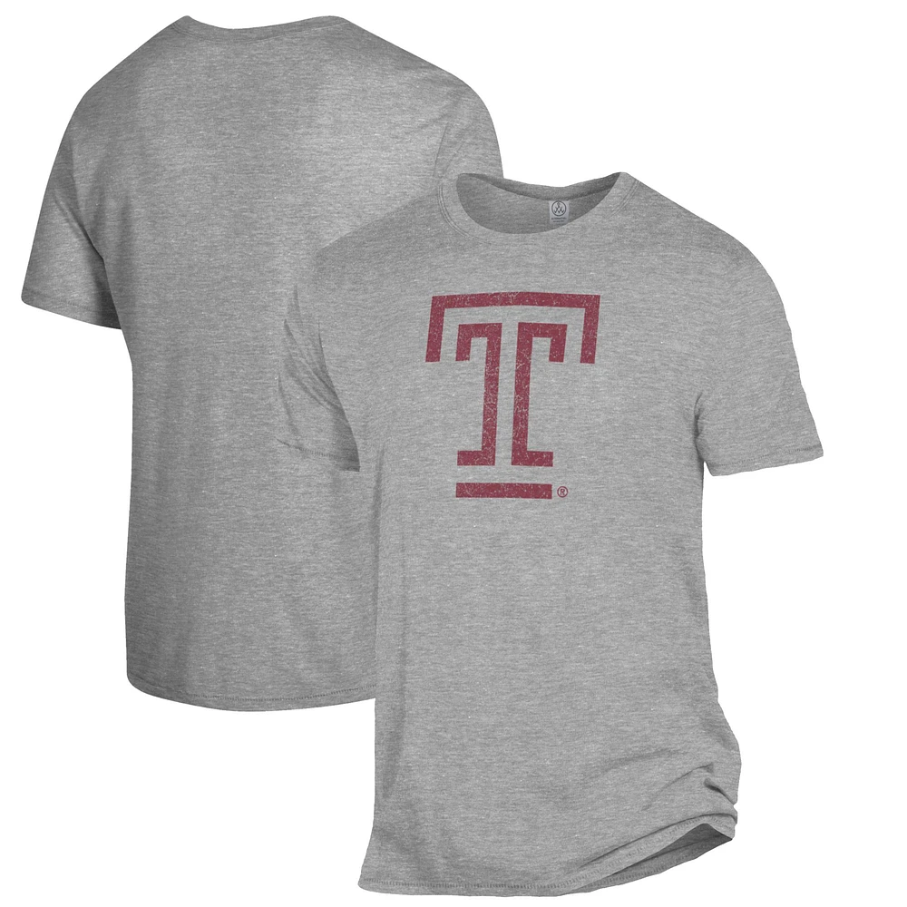 Men's Alternative Apparel Heathered Gray Temple Owls The Keeper T-Shirt