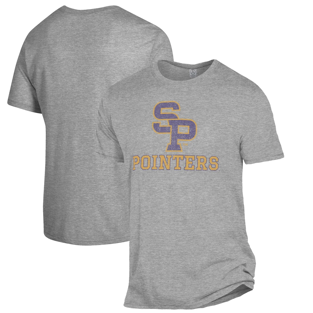 Men's Alternative Apparel Heathered Gray Wisconsin-Stevens Point Pointers The Keeper T-Shirt