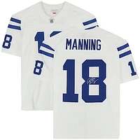 Peyton Manning Indianapolis Colts Autographed Mitchell & Ness White Replica Player Jersey