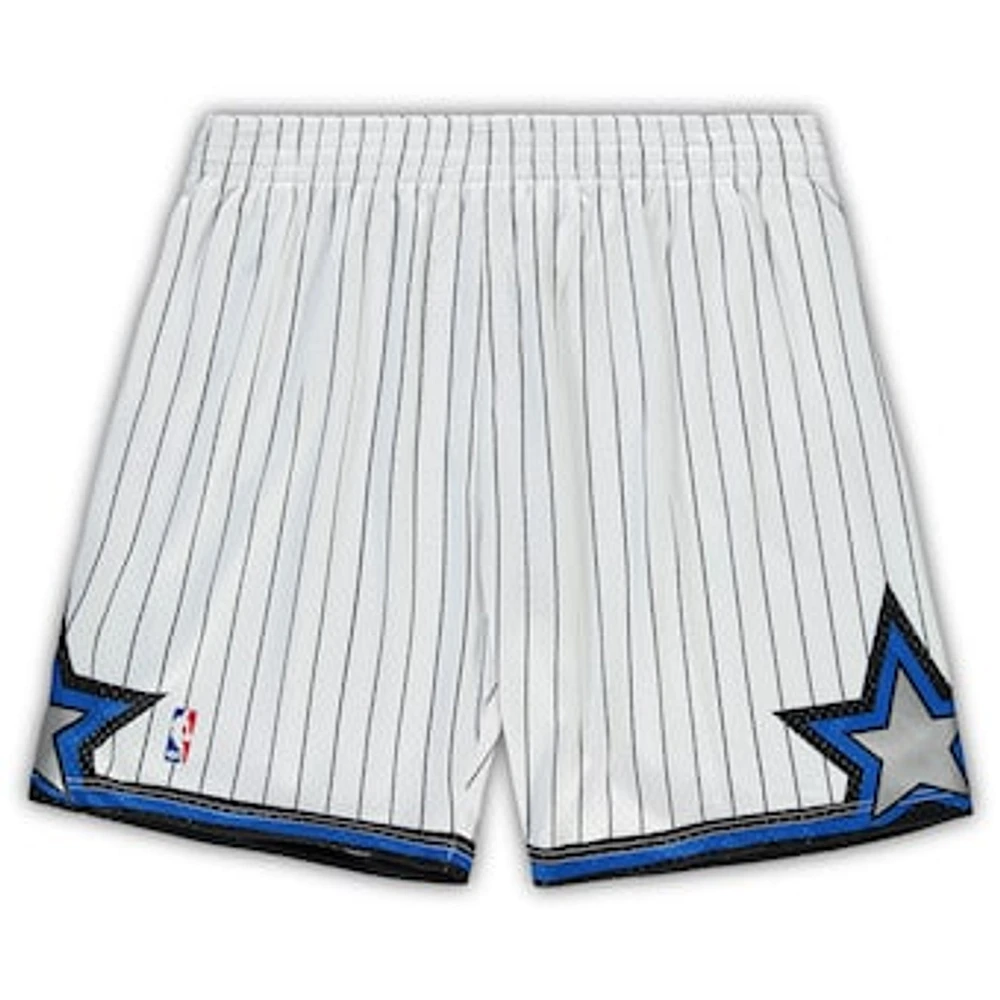 Men's Mitchell & Ness White Orlando Magic Big Tall Hardwood Classics Team Swingman Shorts