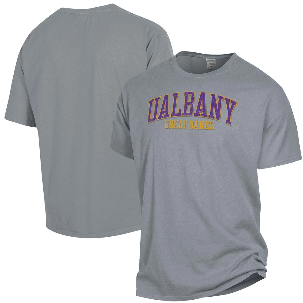 Men's ComfortWash Gray Albany Great Danes Garment Dyed T-Shirt