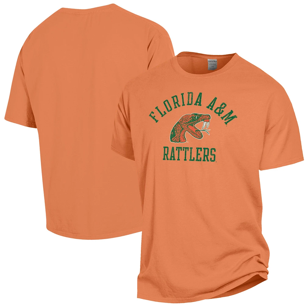 Men's ComfortWash Orange Florida A&M Rattlers Garment Dyed T-Shirt