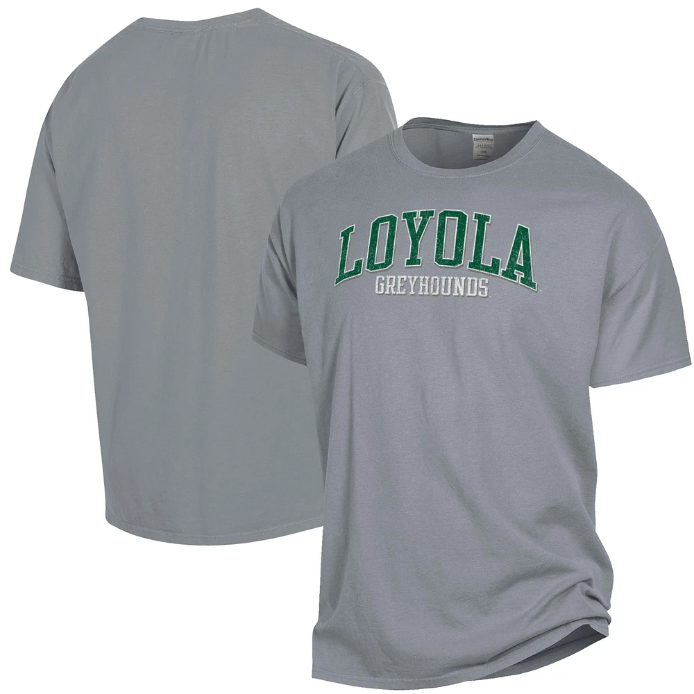 Men's ComfortWash Gray Loyola Greyhounds Garment Dyed T-Shirt