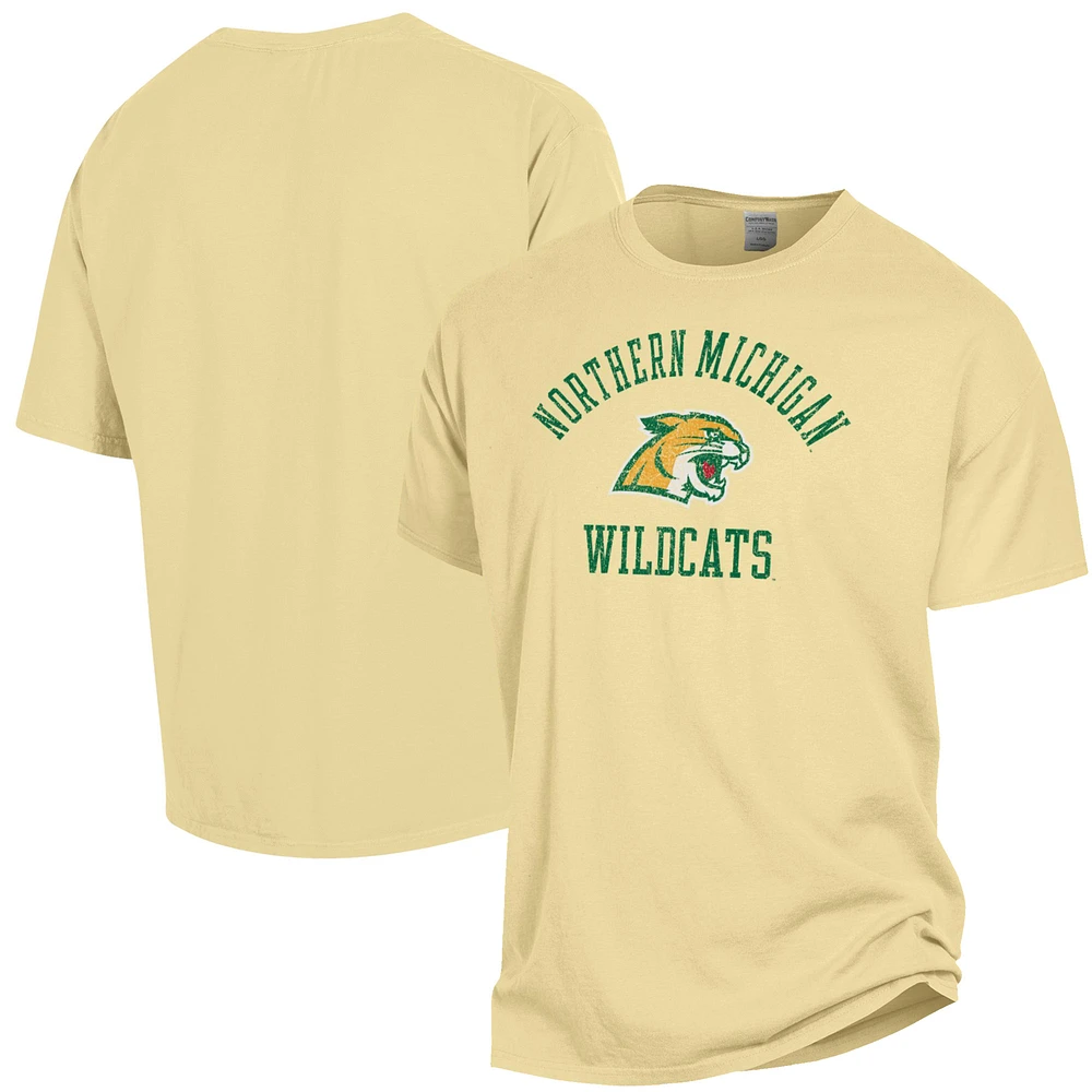 Men's ComfortWash Gold Northern Michigan Wildcats Garment Dyed T-Shirt