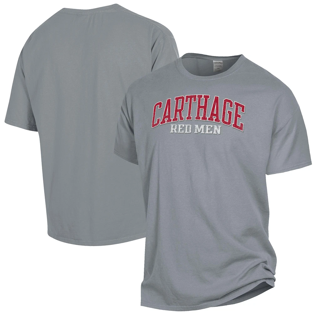 Men's ComfortWash Gray Carthage Firebirds Garment Dyed T-Shirt