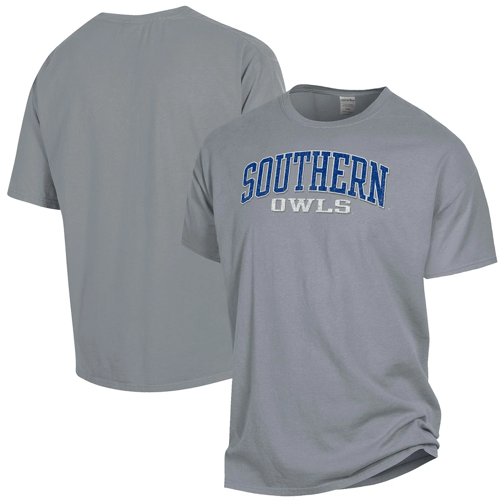 Men's ComfortWash Gray Southern Connecticut Owls Garment Dyed T-Shirt