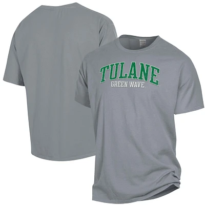 Men's ComfortWash Gray Tulane Green Wave Garment Dyed T-Shirt
