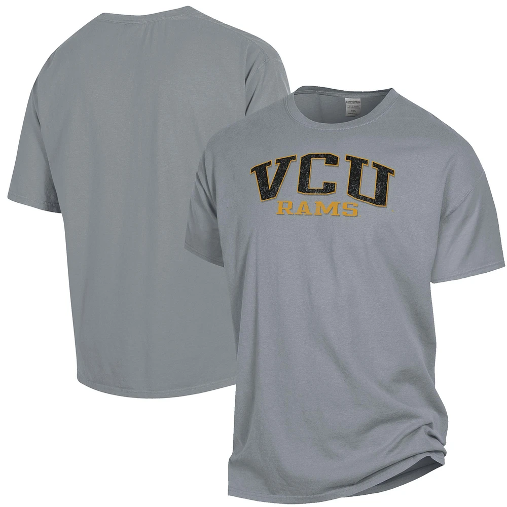 Men's ComfortWash Gray VCU Rams Garment Dyed T-Shirt