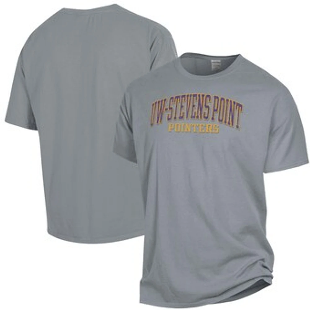 Men's ComfortWash Gray Wisconsin-Stevens Point Pointers Garment Dyed T-Shirt