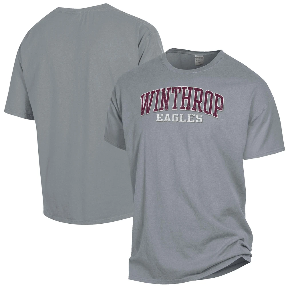 Men's ComfortWash Gray Winthrop Eagles Garment Dyed T-Shirt