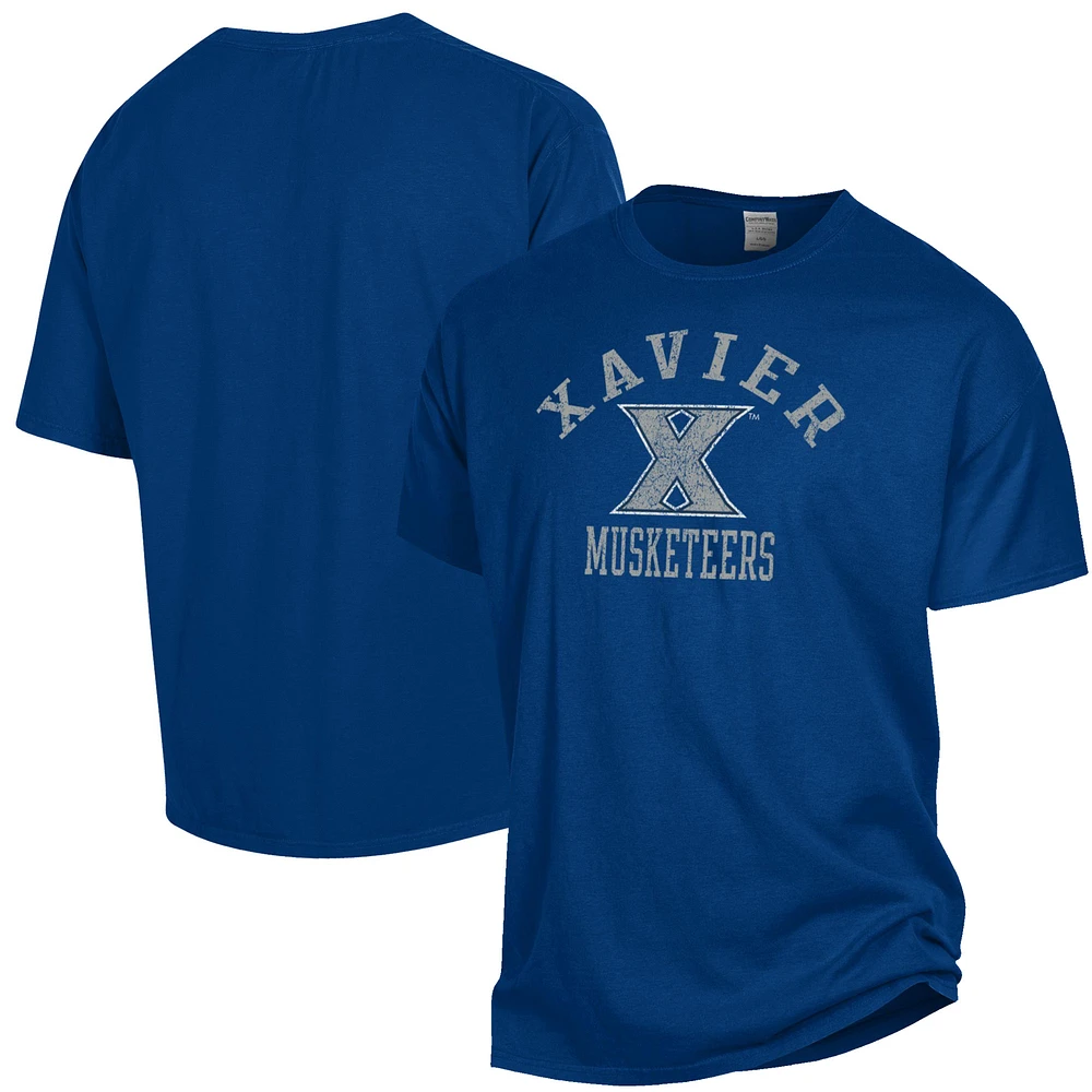 Men's ComfortWash Blue Xavier Musketeers Garment Dyed T-Shirt