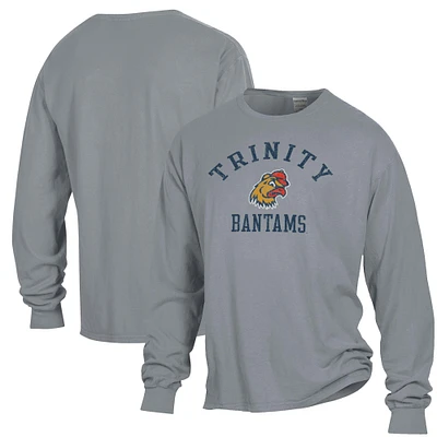 Men's ComfortWash Gray Trinity Bantams Garment Dyed Long Sleeve T-Shirt