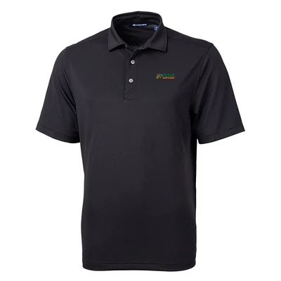 Men's Cutter & Buck Black Florida A&M Rattlers Big Tall Virtue Eco Pique Recycled Polo
