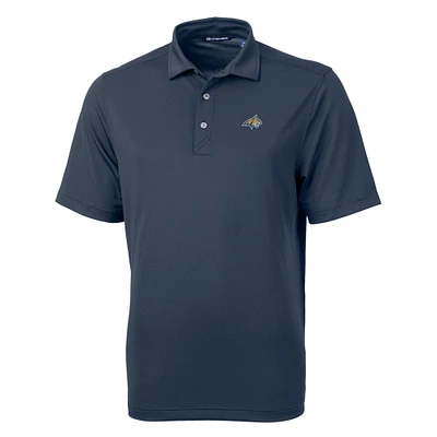 Men's Cutter & Buck Navy Montana State Bobcats Big Tall Virtue Eco Pique Recycled Polo