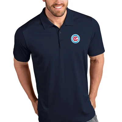 Men's Antigua Navy Chicago Fire Logo Tribute Polo
