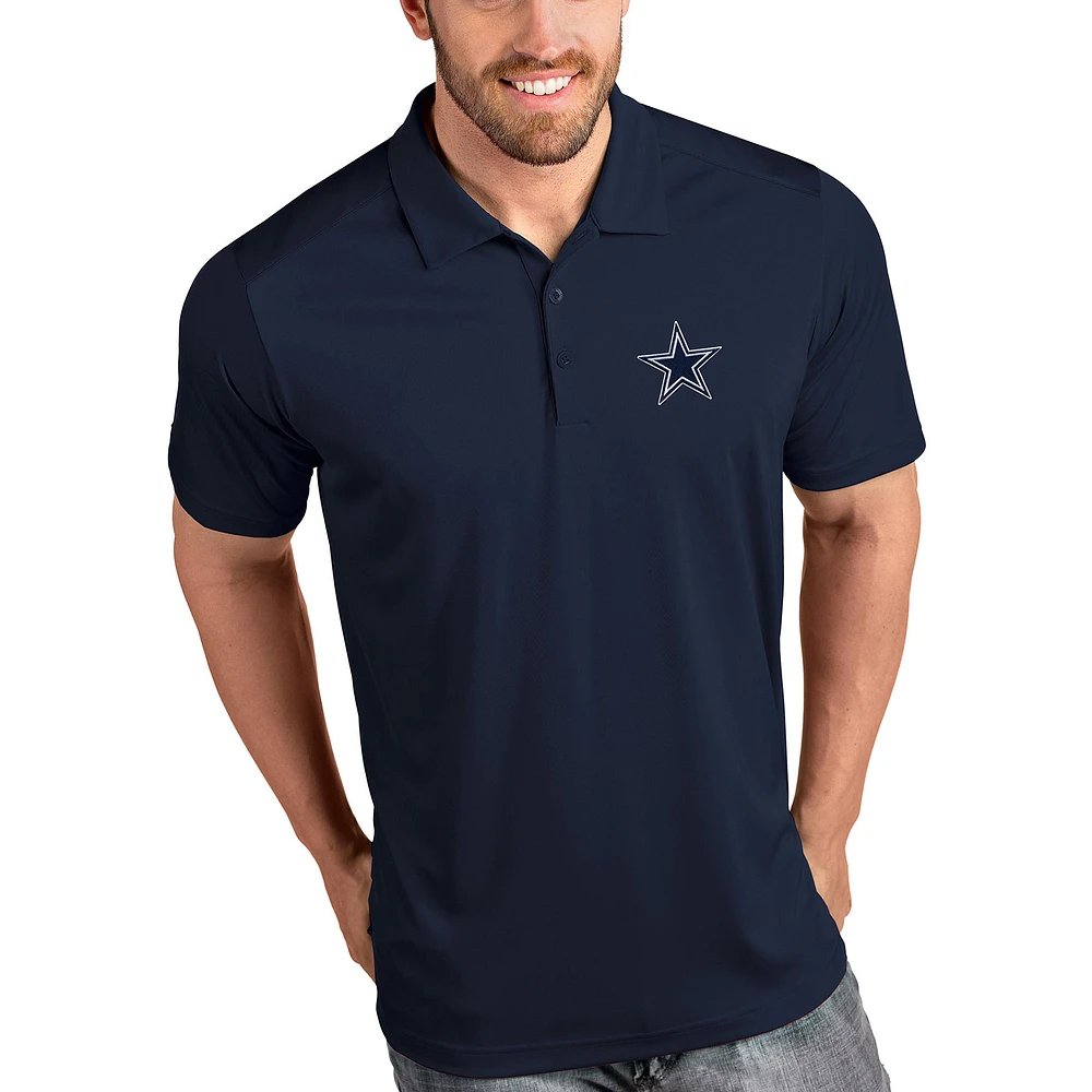 Men's Antigua Navy Dallas Cowboys Tribute Polo
