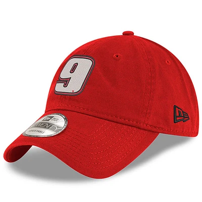 Men's New Era Scarlet Chase Elliott Enzyme Washed 9TWENTY Adjustable Hat